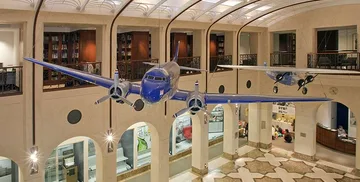 The Aviation Museum and Library's main event space