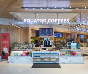 Equator Coffees storefront at Harvey Milk Terminal 1