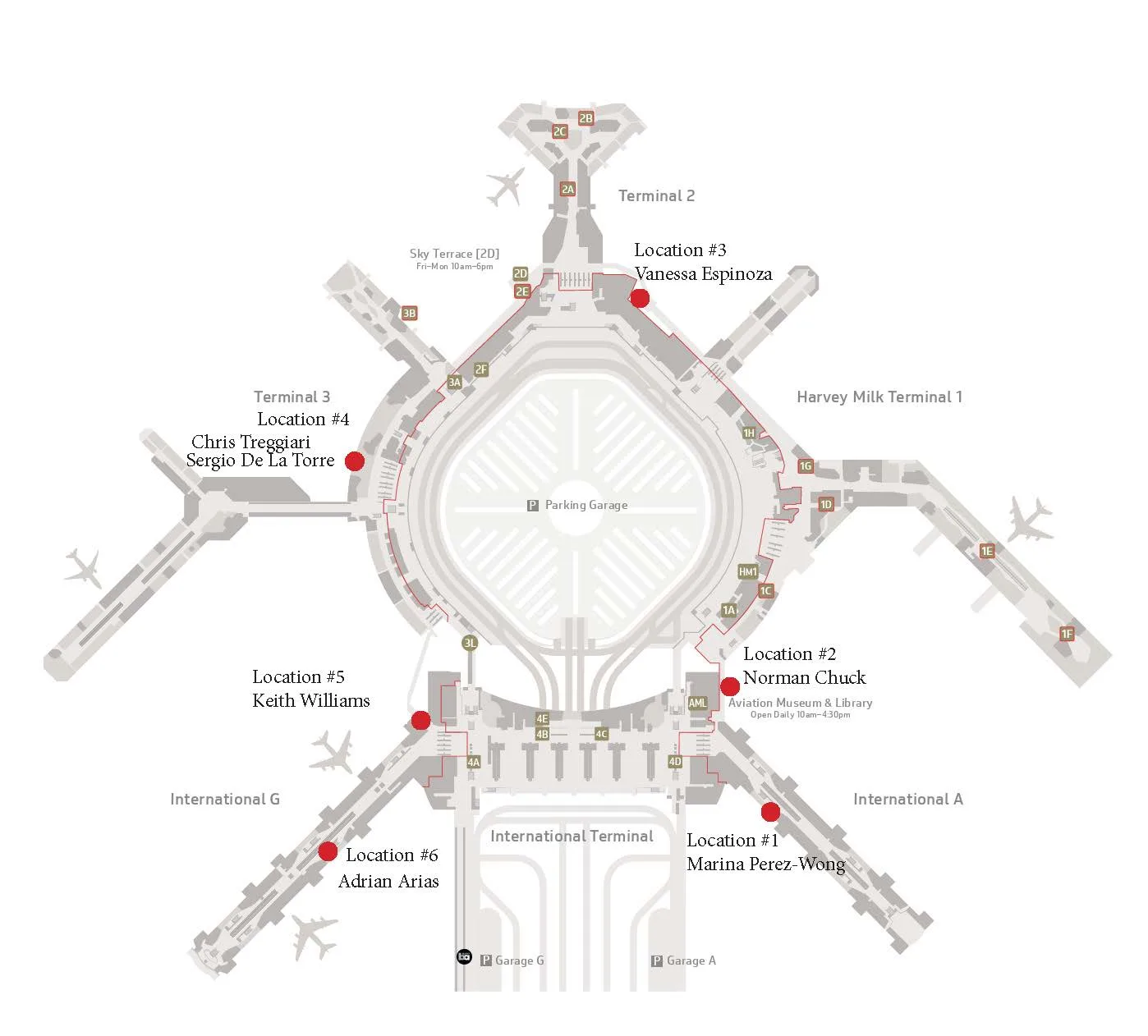 Painted Pandas at SFO