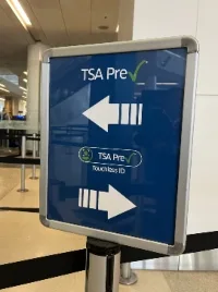 TSA PreCheck Touchless ID signage
